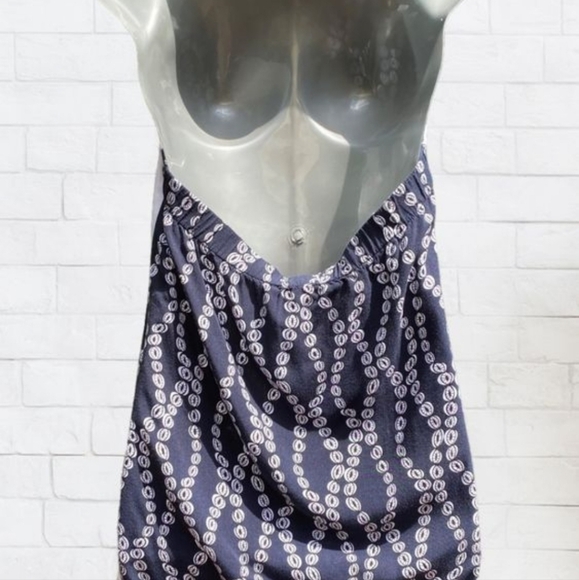 TRISTAN Collared Sleeveless Open Back Blue & White Top Size XS - Picture 8 of 10